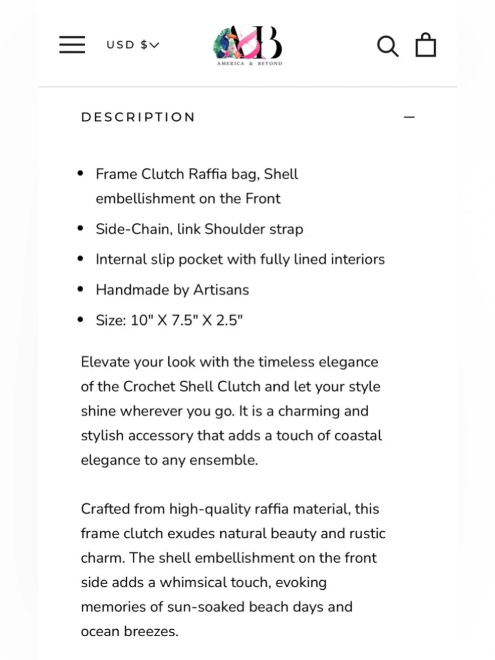 Crochet Shell Purse - Picture 5 of 6